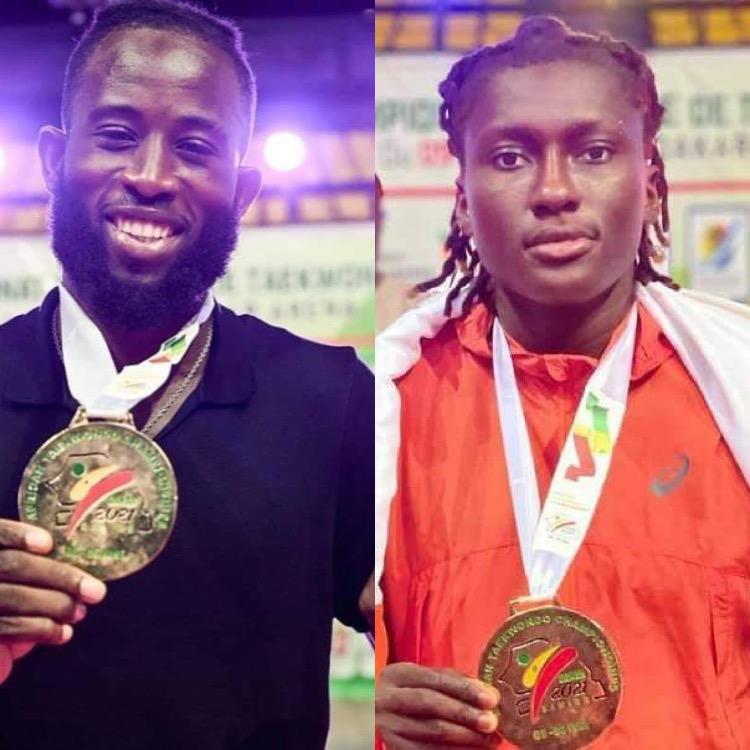 C'est ce lundi 26 juillet 2021 que le champion olympique dans la catégorie -80 kg, Cissé Cheick Sallah et Ruth Gbagbi