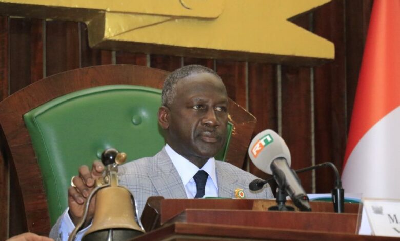Photo of Adama Bictogo, président par intérim de l’Assemblée nationale – Le bureau du parlement informé