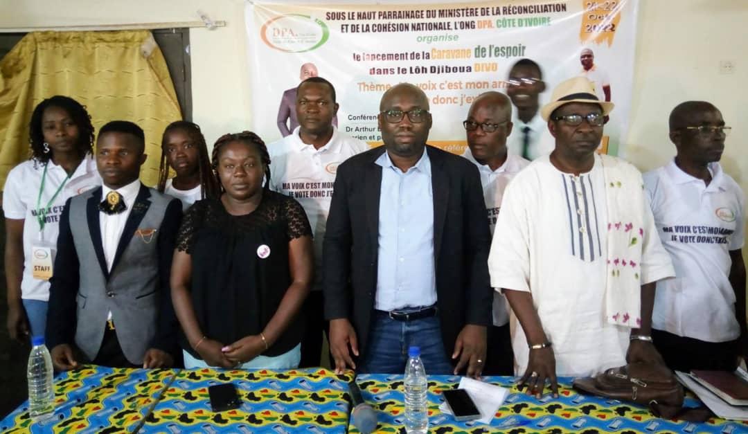 Arthur Banga invite les populations du Loh Djiboua et partant les Ivoiriens à s'inscrire sur la liste électorale et prendre part au vote .