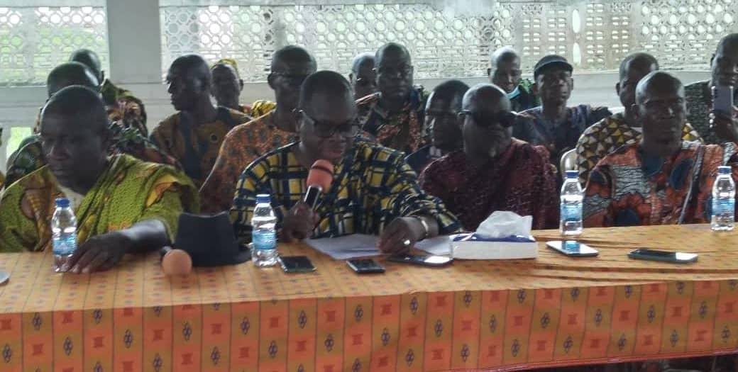 Les doyens statutaires de la génération Tchagba d'Anonkoua Kouté dans la commune d'Abobo ont animé une conférence de presse, le samedi 05