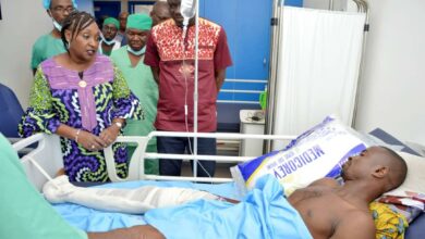 Photo of Centre de Traumatologie de Toumodi-Raymonde Goudou Coffie au chevet des blessés de l’accident de Yamoussoukro