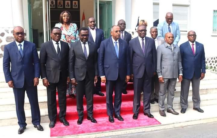 Dans le cadre de la mission d'inspection de la Caf qu'il conduisait en Côte d'Ivoire, Véron Mosengo-Omba a été reçu par le Premier ministre